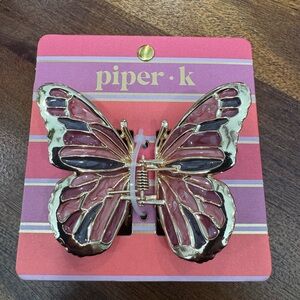 Piper K Colorful Butterfly Hair Clip